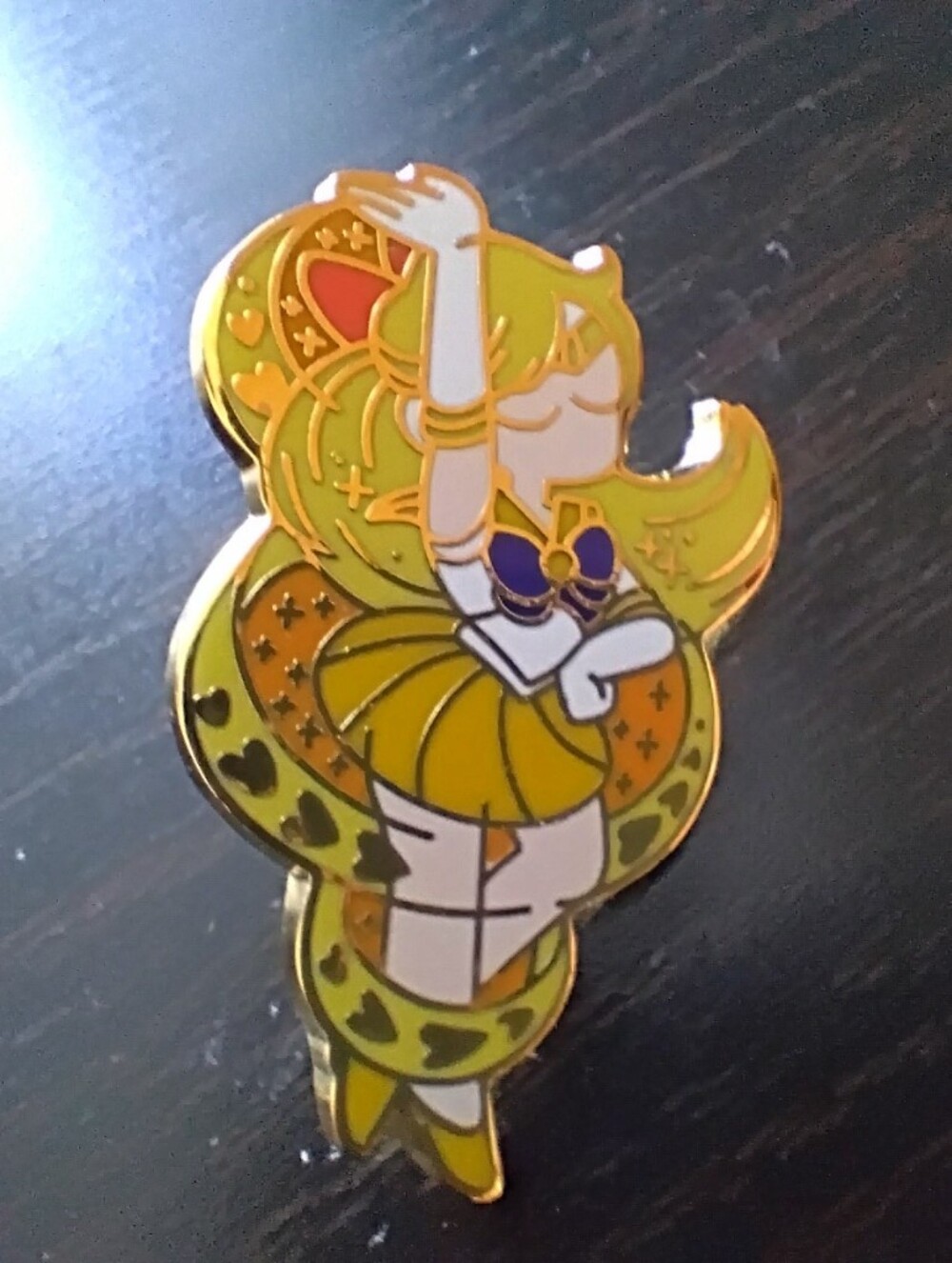 🧁 3/$30 Sailor Moon Sailor Venus Enamel Pin NEW